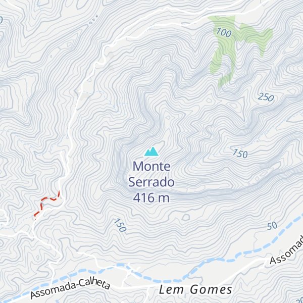 Map of Monte Serrado