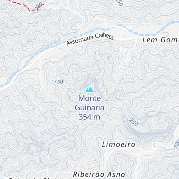 Map of Monte Guinaria