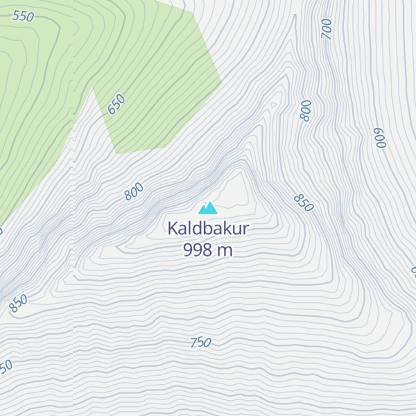 Map of Kaldbakur