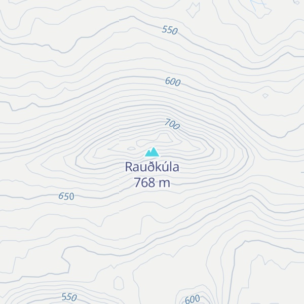 Map of Rauðkúla