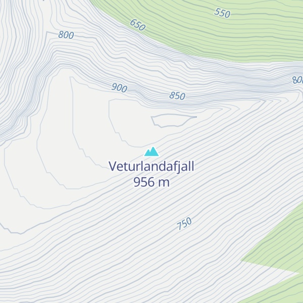 Map of Veturlandafjall