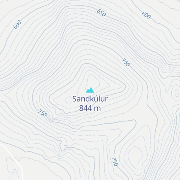 Map of Sandkúlur