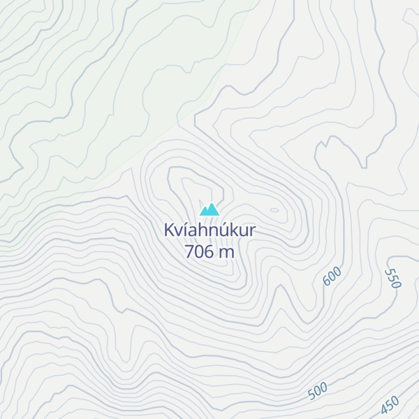 Map of Kvíahnúkur