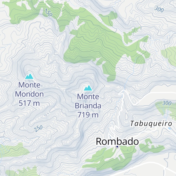Map of Monte Brianda