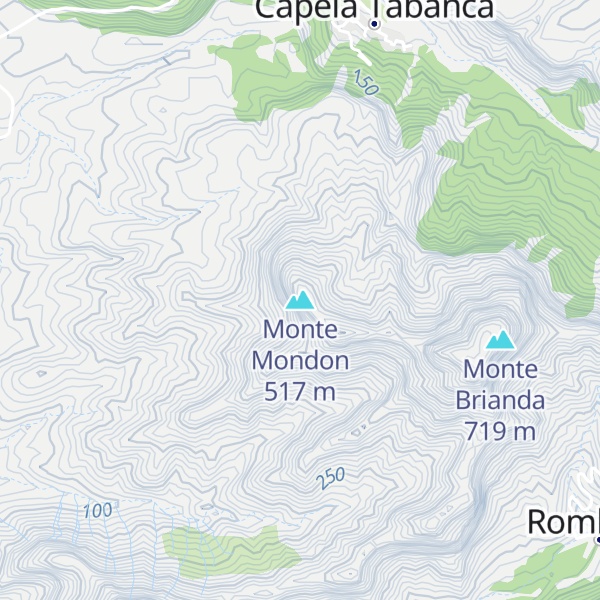 Map of Monte Mondon