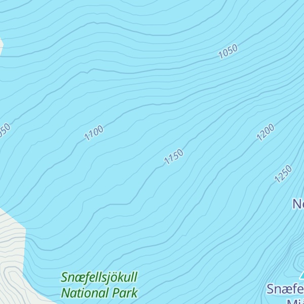 Map of Snæfellsjökull