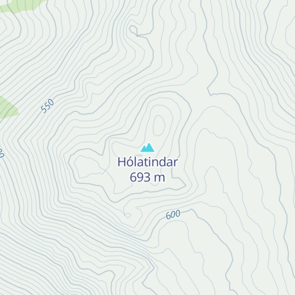Map of Hólatindar