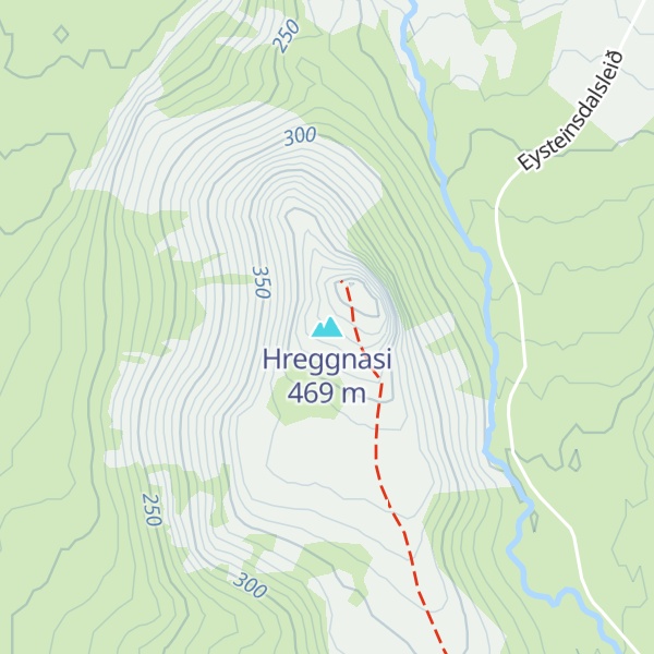 Map of Hreggnasi