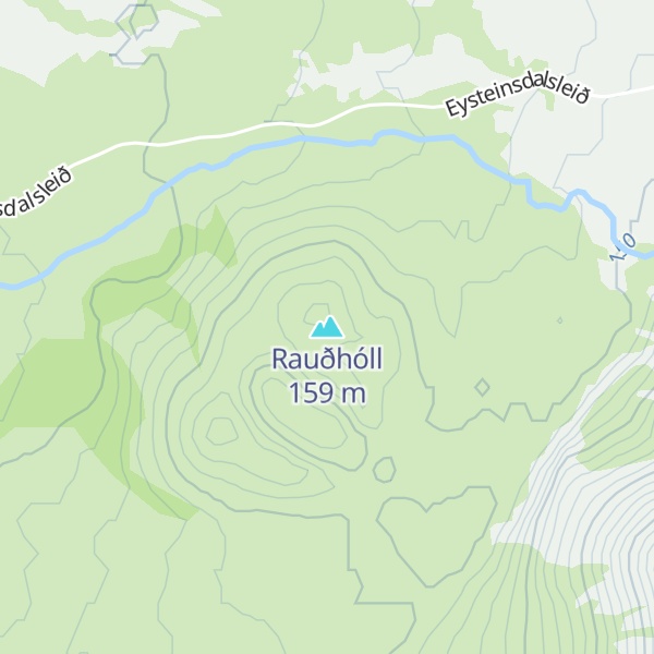 Map of Rauðhóll