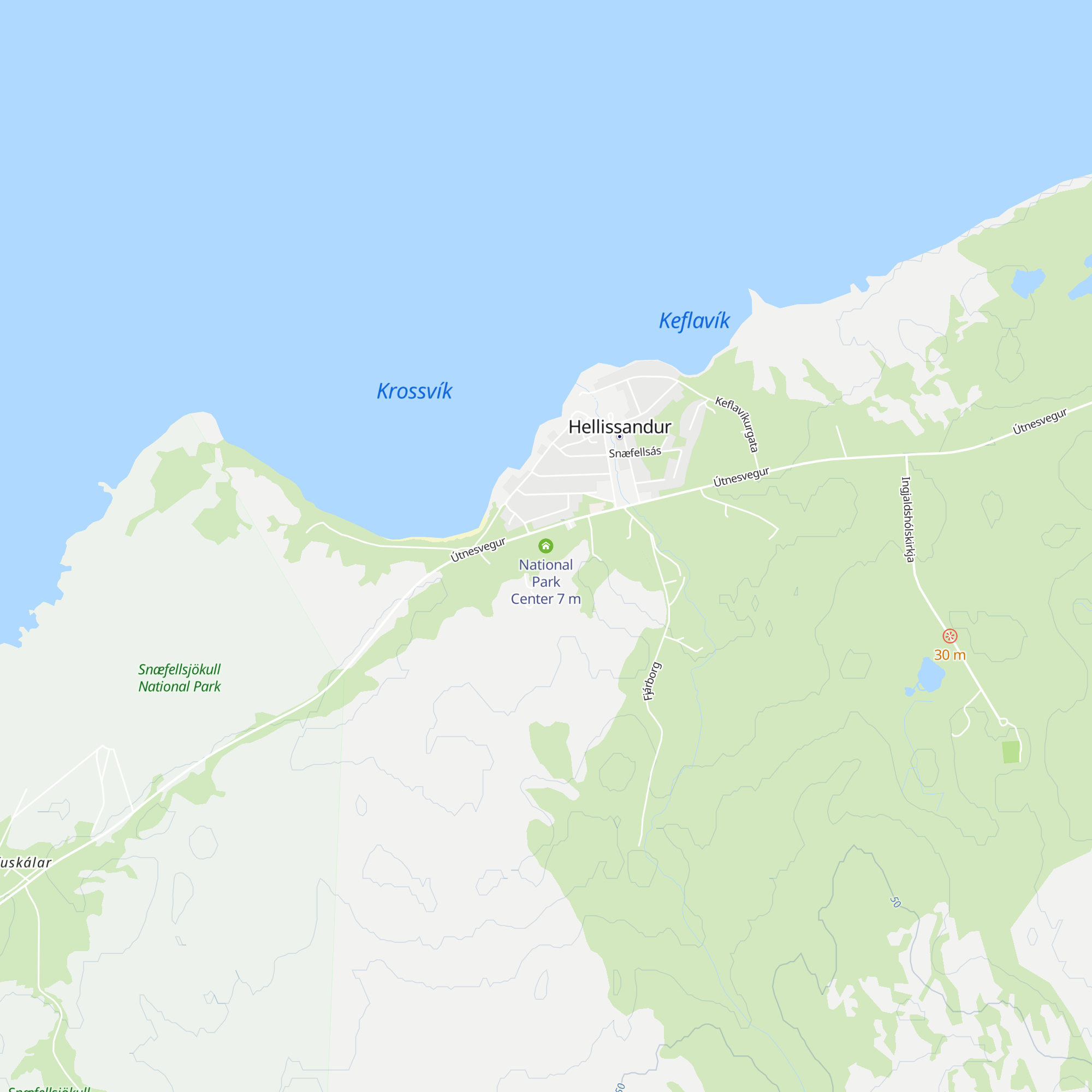 National Park Center map