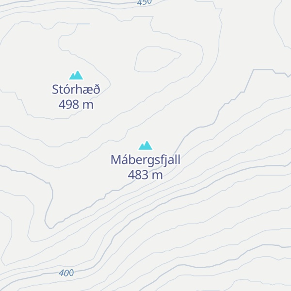 Map of Mábergsfjall