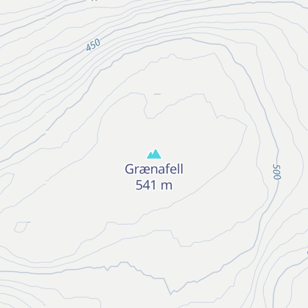 Map of Grænafell