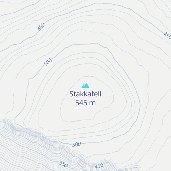 Map of Stakkafell