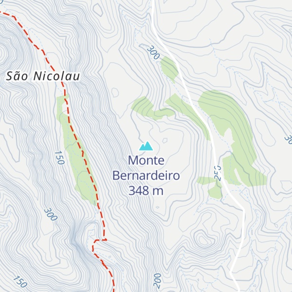 Map of Monte Bernardeiro