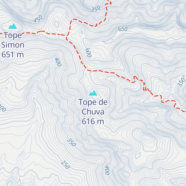 Map of Tope de Chuva