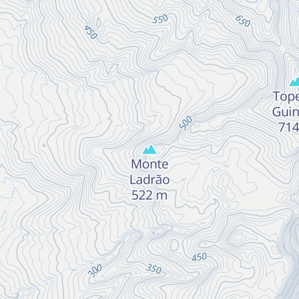 Map of Monte Ladrão