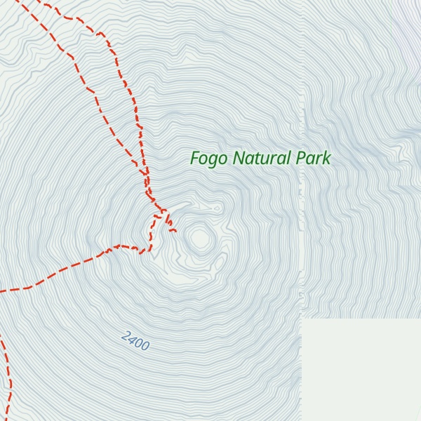 Map of Crater Pico de Fogo