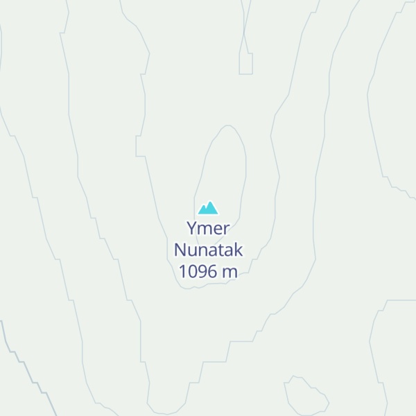Map of Ymer Nunatak