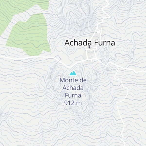 Map of Monte de Achada Furna