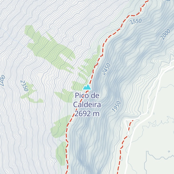 Map of Pico de Caldeira