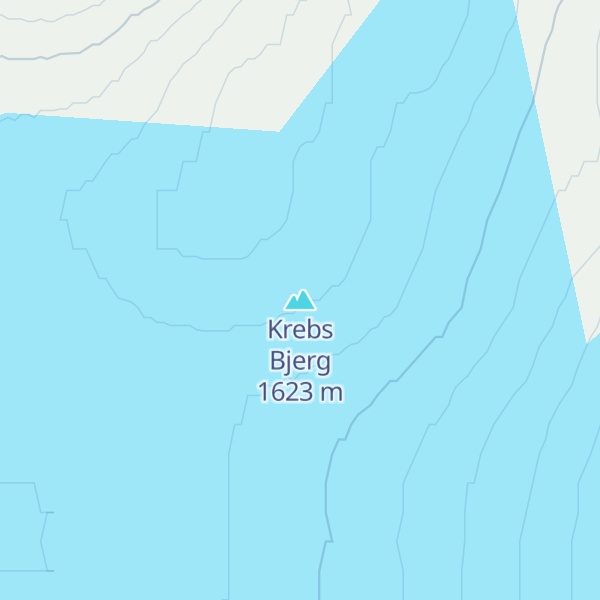 Map of Krebs Bjerg