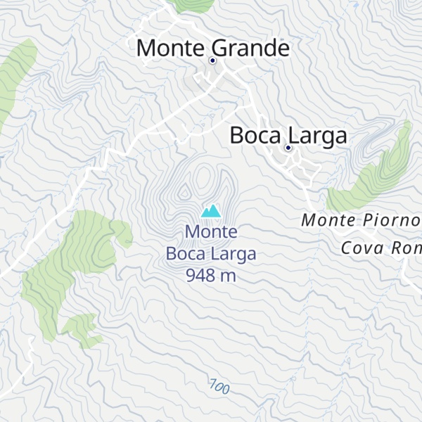 Map of Monte Boca Larga