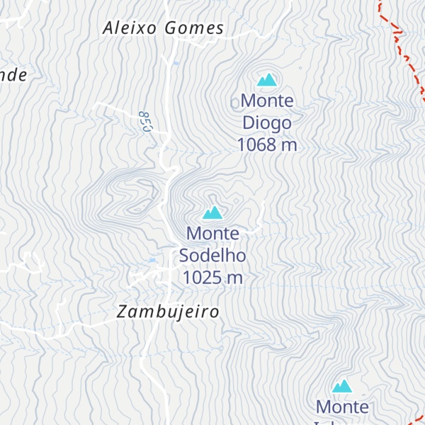Map of Monte Sodelho