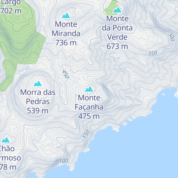 Map of Monte Façanha