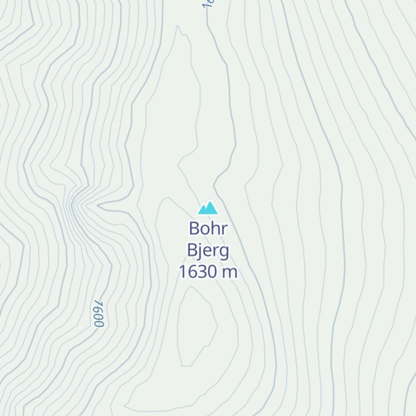 Map of Bohr Bjerg
