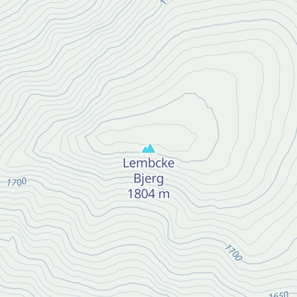 Map of Lembcke Bjerg