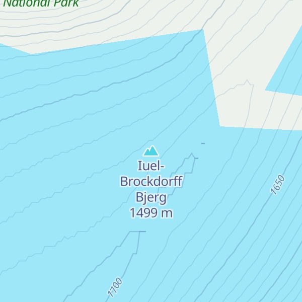 Map of Iuel-Brockdorff Bjerg
