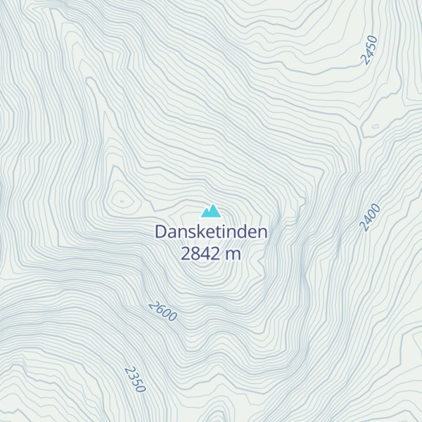 Map of Dansketinden