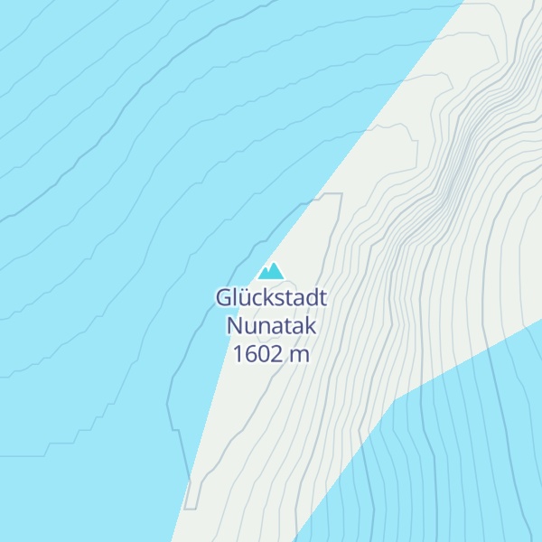 Map of Glückstadt Nunatak