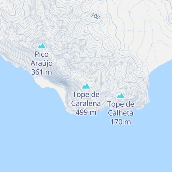 Map of Tope de Caralena