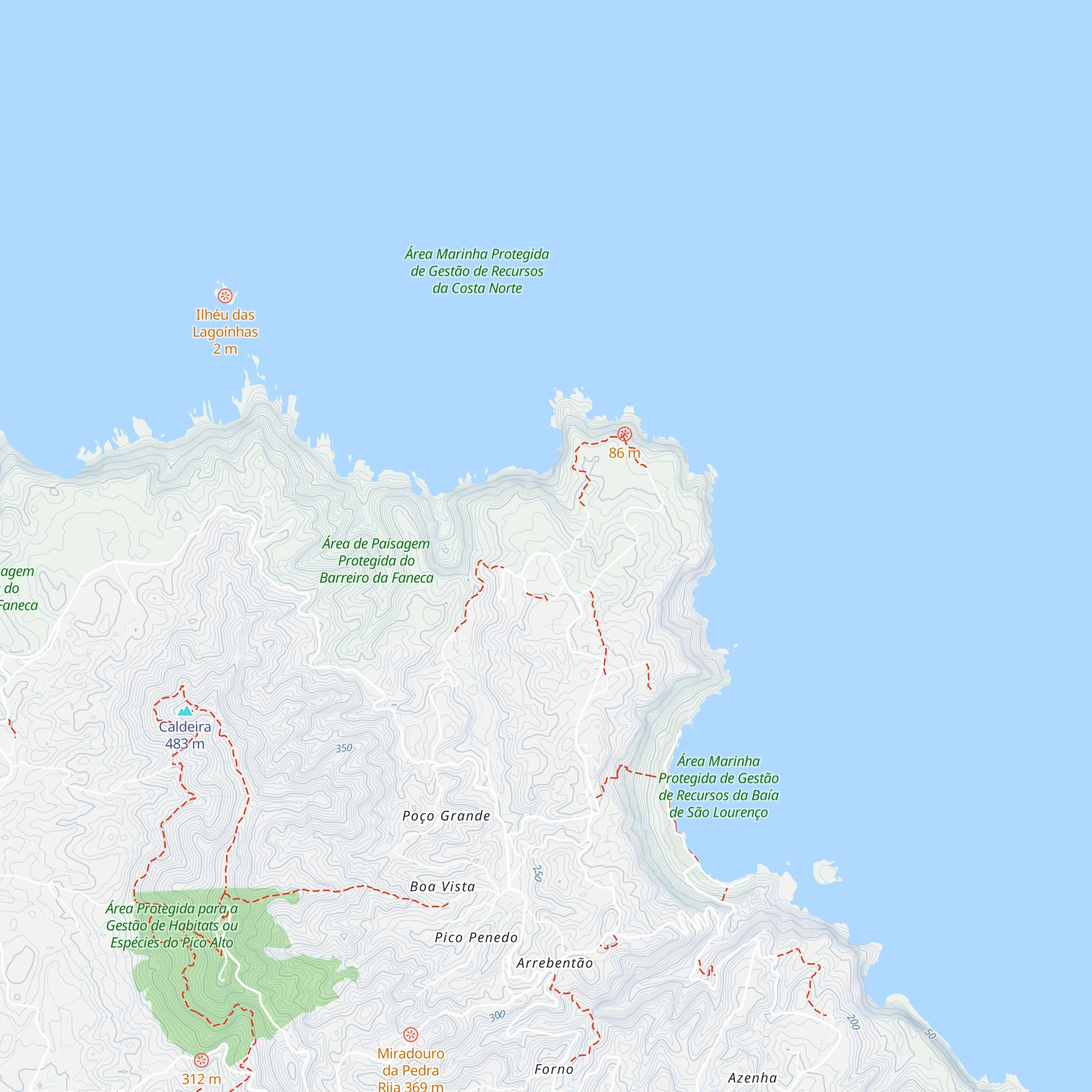Ilha a Pé Norte map