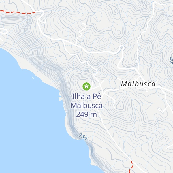 Map of Ilha a Pé Malbusca