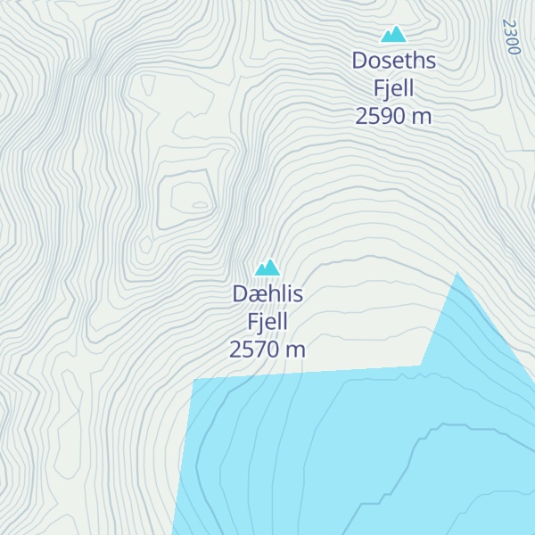 Map of Dæhlis Fjell