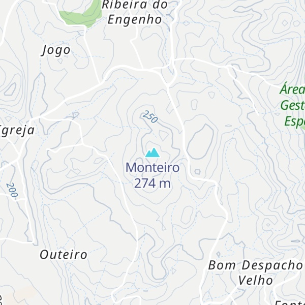 Map of Monteiro
