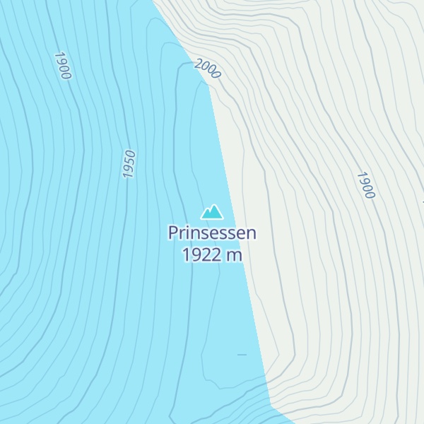 Map of Prinsessen