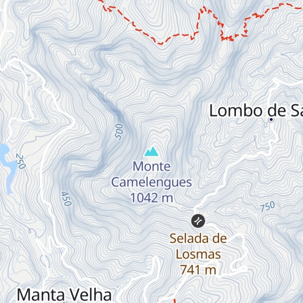 Map of Monte Camelengues