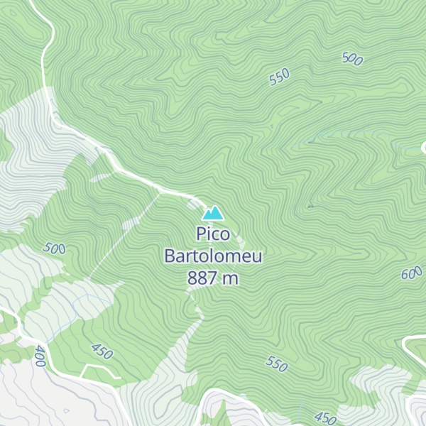 Map of Pico Bartolomeu