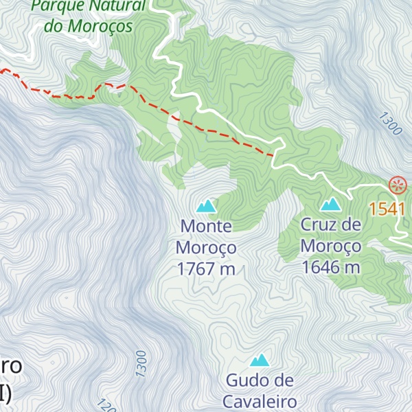 Map of Monte Moroço