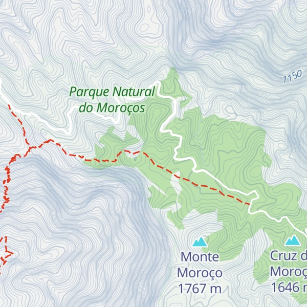 Map of Monte Hortelão