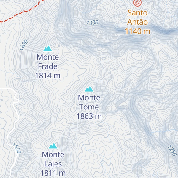 Map of Monte Tomé