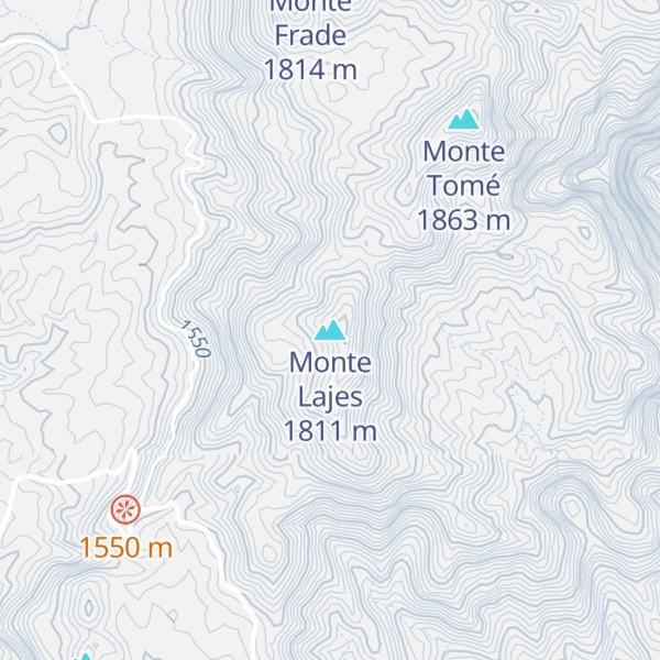 Map of Monte Lajes