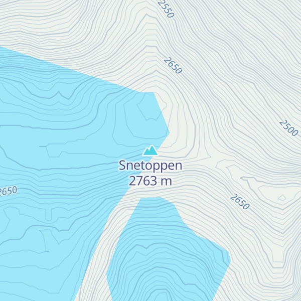 Map of Snetoppen
