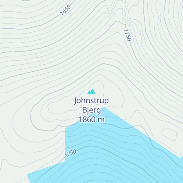Map of Johnstrup Bjerg