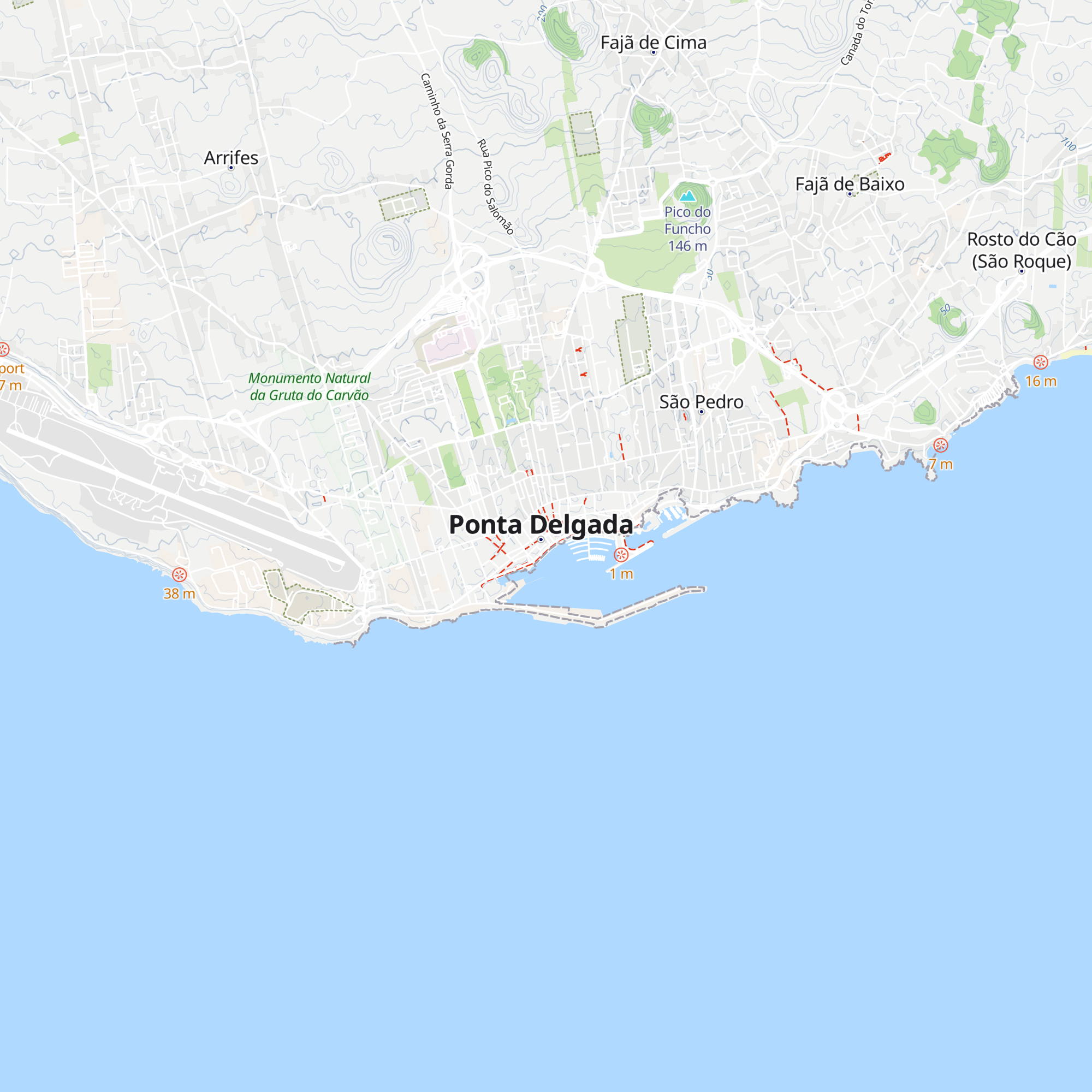 São Miguel Tourism Bureau map