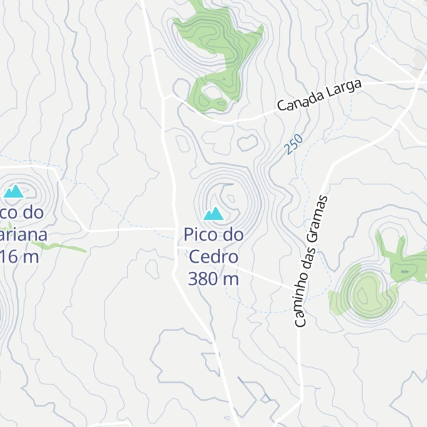 Map of Pico do Cedro