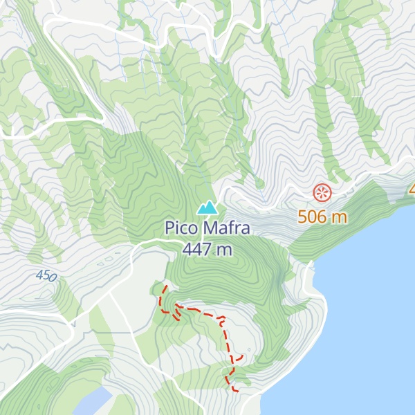 Map of Pico Mafra